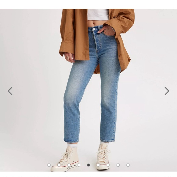 Levi Jeans Wedgie Straight 25x28 - Picture 8 of 9